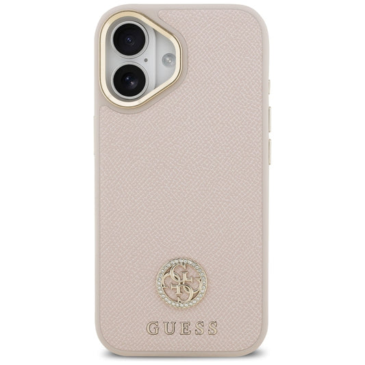 MagSafe cover til Apple iPhone 17, Guess, Grained Strass Logo, Pink