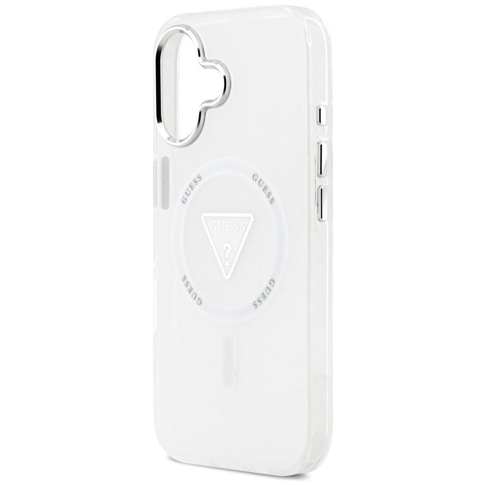 MagSafe cover til Apple iPhone 17, Guess, IML Gradient Triangle Logo, Transparent