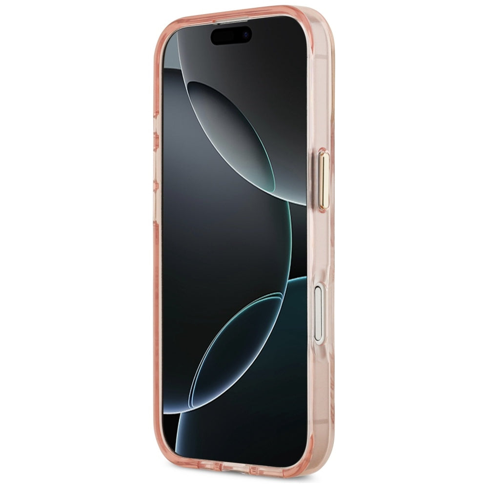 MagSafe cover til Apple iPhone 17, Guess, Jungle Tonal Triangle, Pink