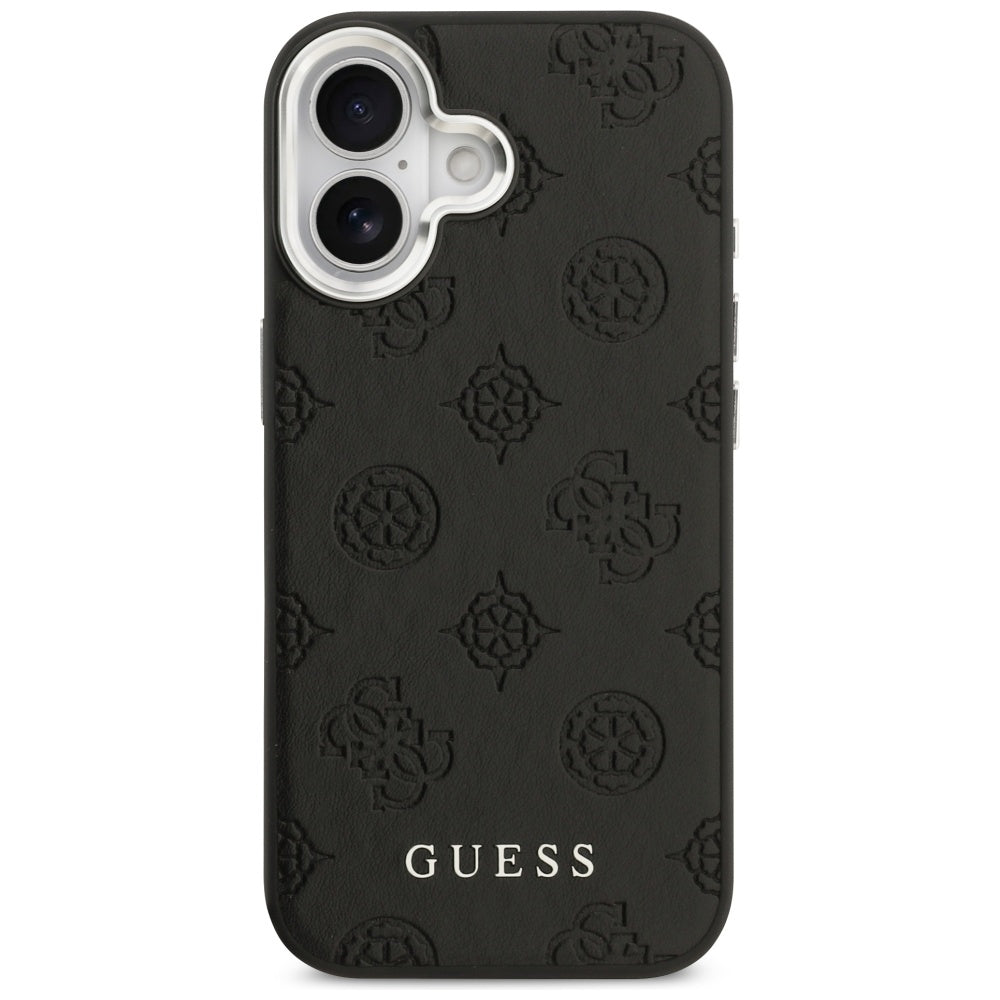 MagSafe cover til Apple iPhone 17, Guess, Peony Hot Stamp Script, Sort