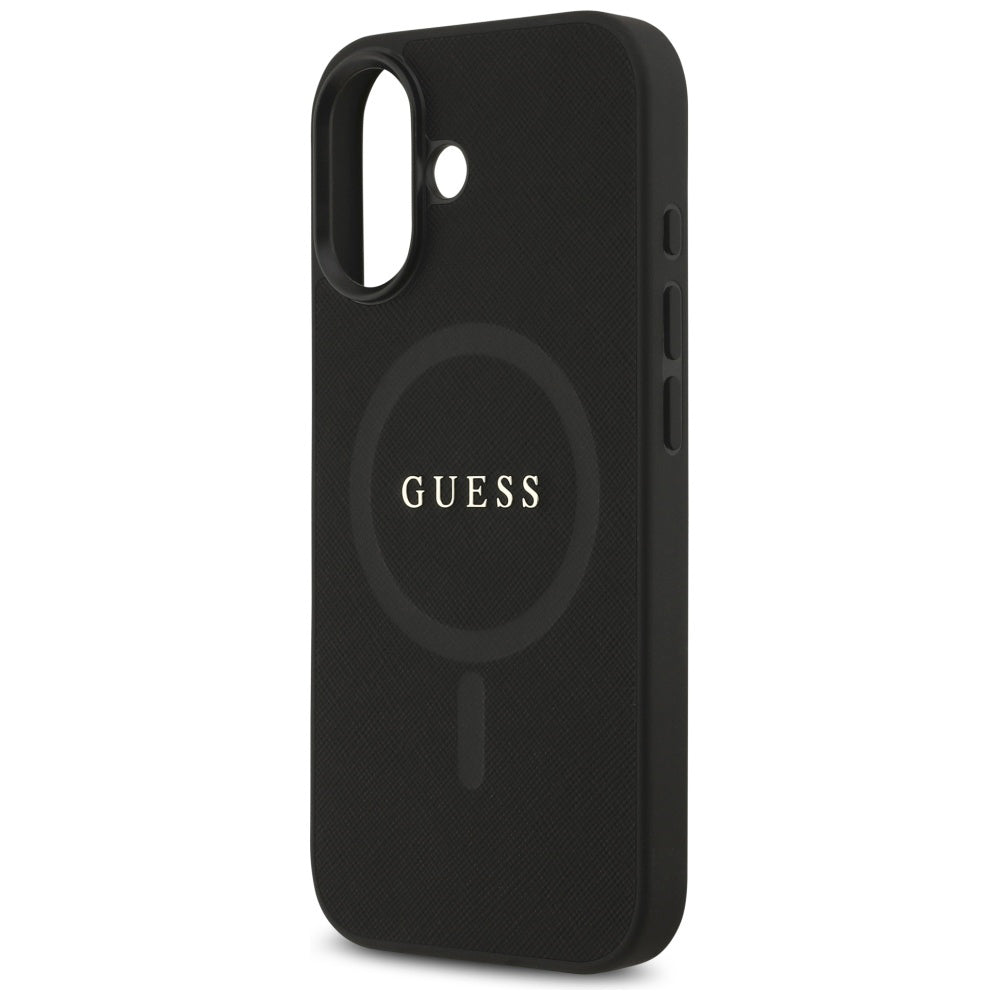 MagSafe cover til Apple iPhone 17, Guess, Saffiano Classic Logo, Sort