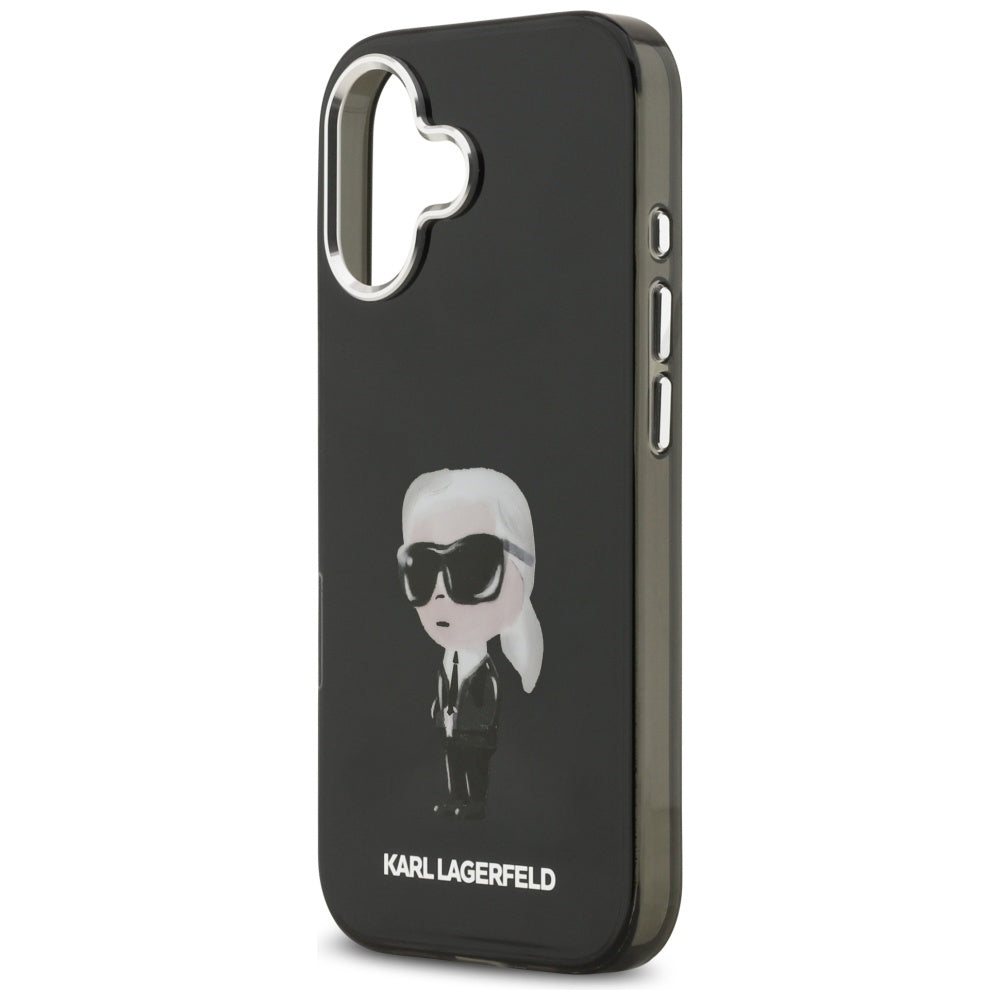 MagSafe cover til Apple iPhone 17, Karl Lagerfeld, IML Aquarelle Karl Ikonik, Sort