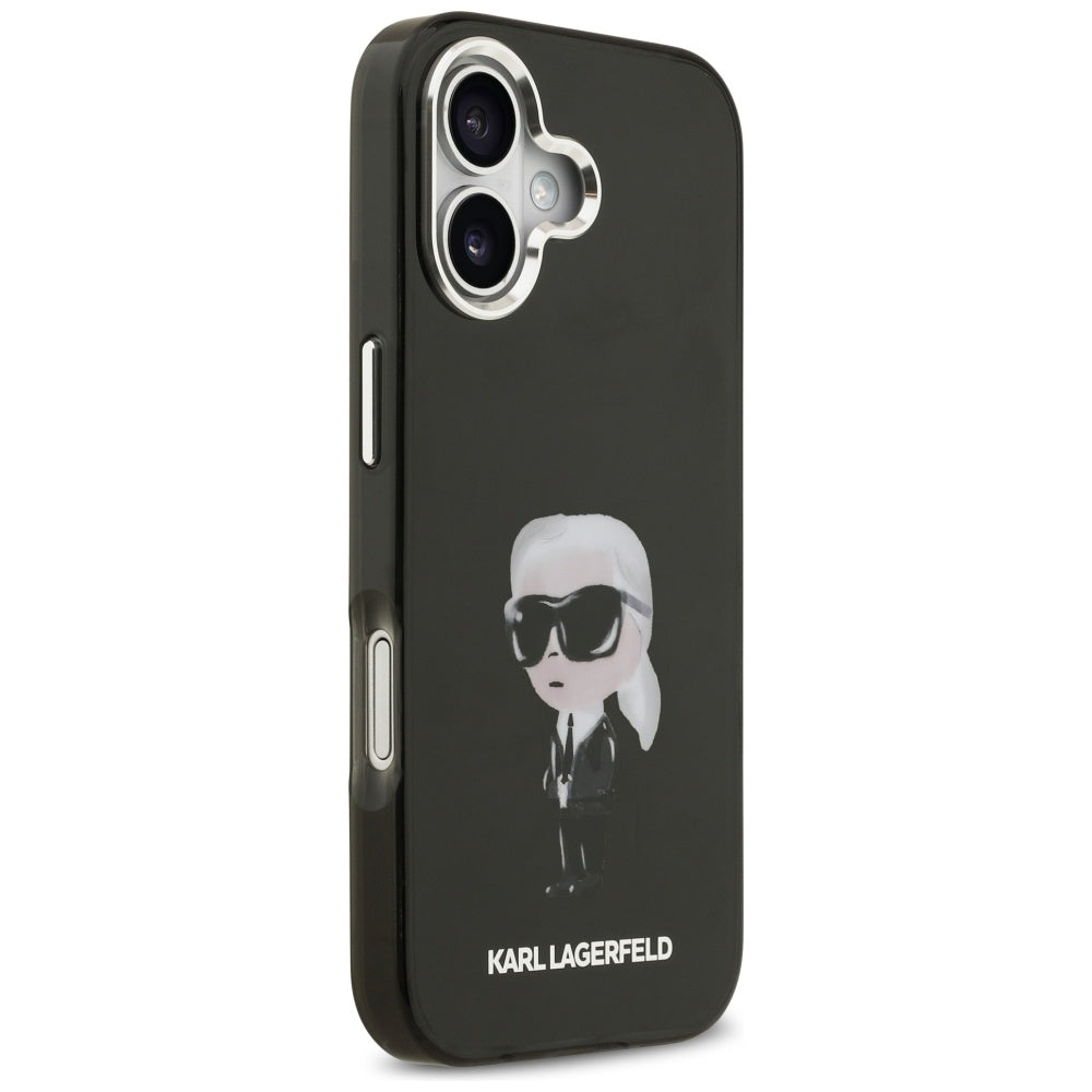 MagSafe cover til Apple iPhone 17, Karl Lagerfeld, IML Aquarelle Karl Ikonik, Sort