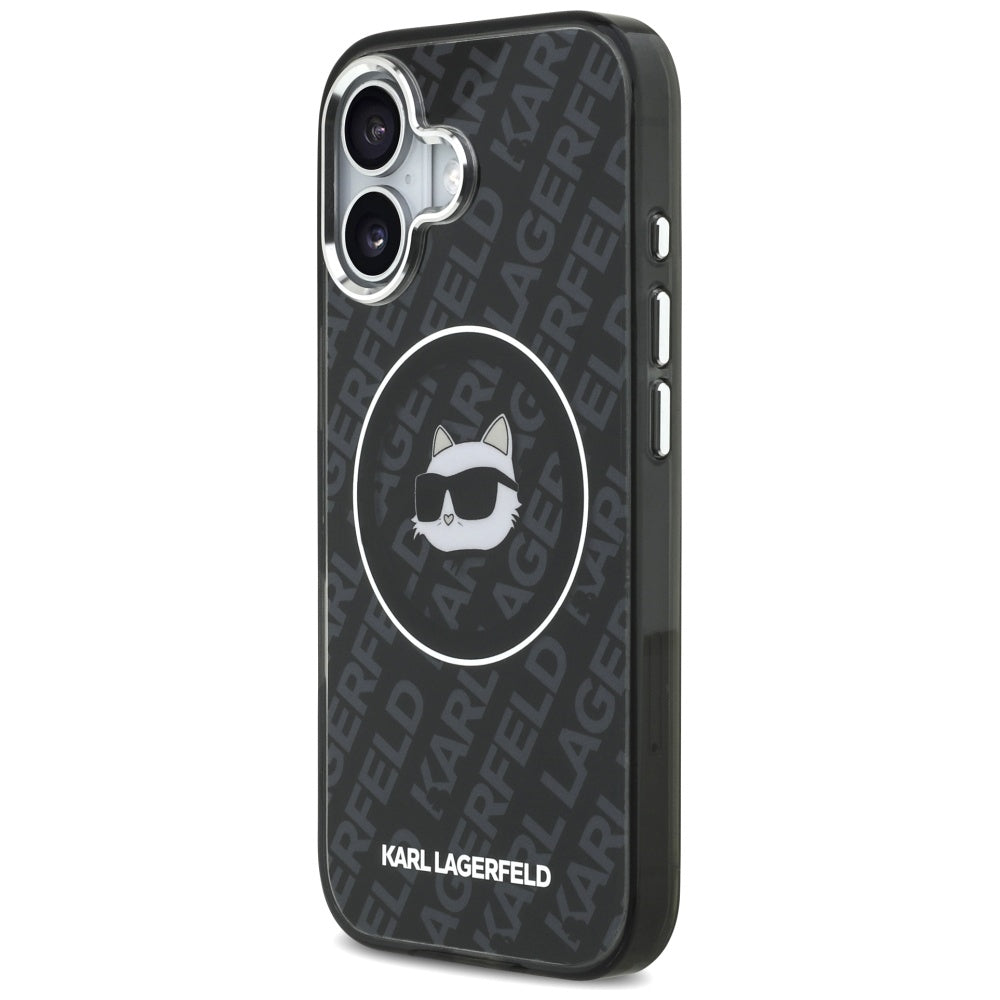 MagSafe Case for Apple iPhone 17, Karl Lagerfeld, IML Choupette's Head, Black