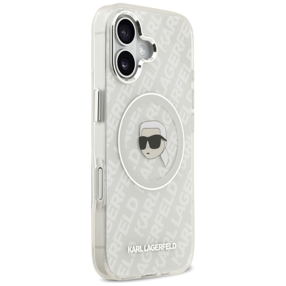 MagSafe Case for Apple iPhone 17, Karl Lagerfeld, IML Karl's Head, Grey