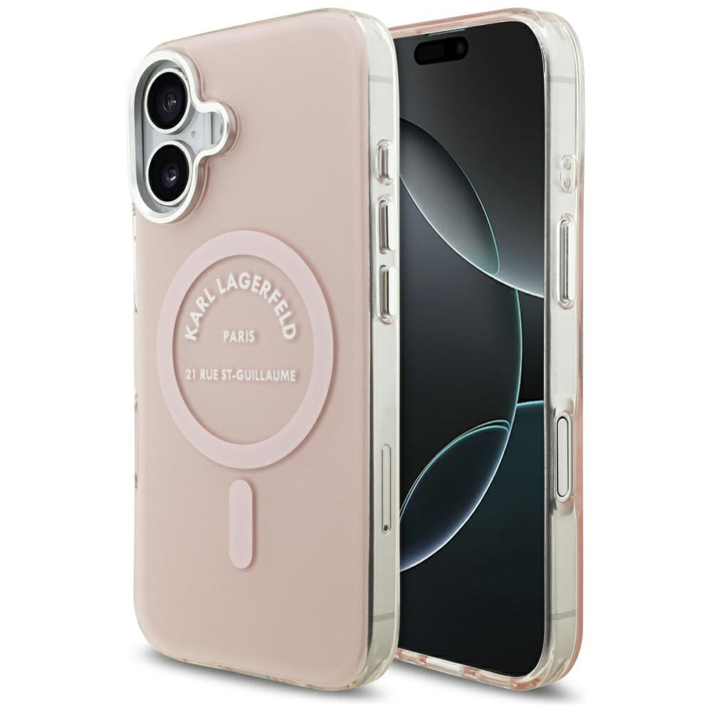 MagSafe cover til Apple iPhone 17, Karl Lagerfeld, IML Logo RSG, Pink