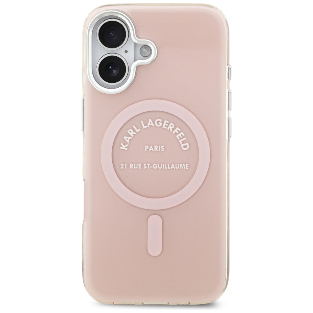 MagSafe cover til Apple iPhone 17, Karl Lagerfeld, IML Logo RSG, Pink