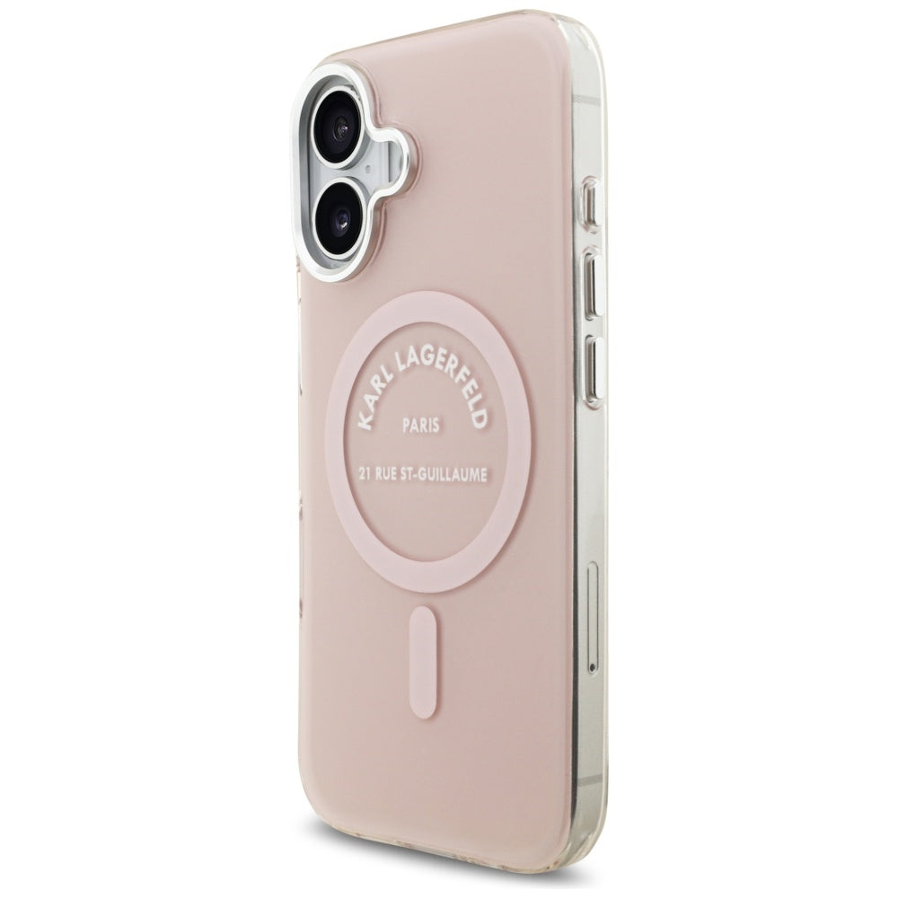 MagSafe cover til Apple iPhone 17, Karl Lagerfeld, IML Logo RSG, Pink