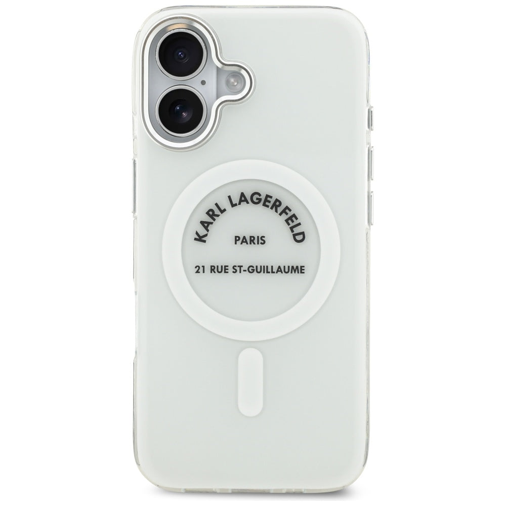 MagSafe cover til Apple iPhone 17, Karl Lagerfeld, IML Logo RSG, Transparent
