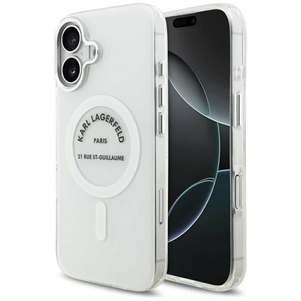 MagSafe cover til Apple iPhone 17, Karl Lagerfeld, IML Logo RSG, Transparent