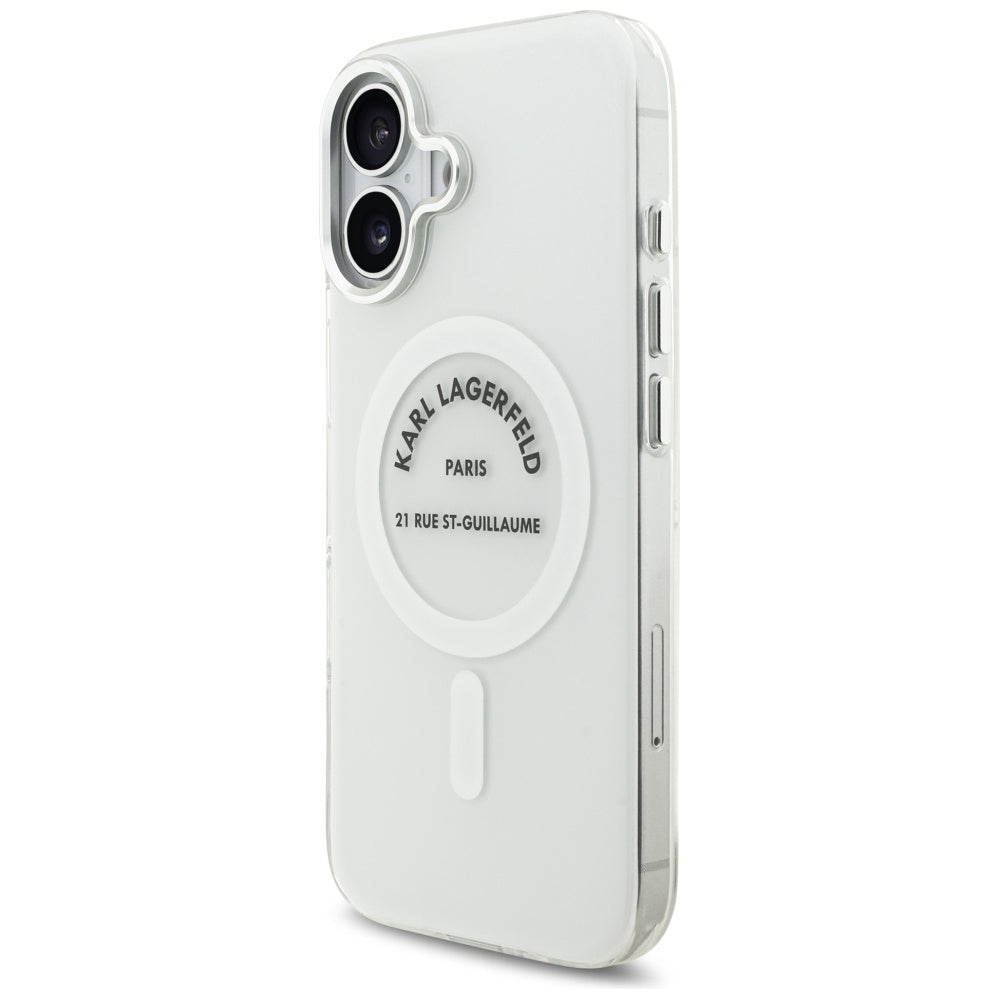 MagSafe cover til Apple iPhone 17, Karl Lagerfeld, IML Logo RSG, Transparent