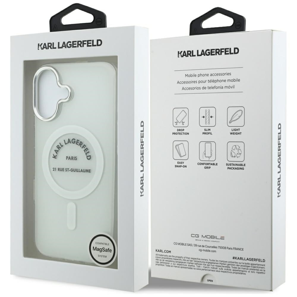 MagSafe cover til Apple iPhone 17, Karl Lagerfeld, IML Logo RSG, Transparent