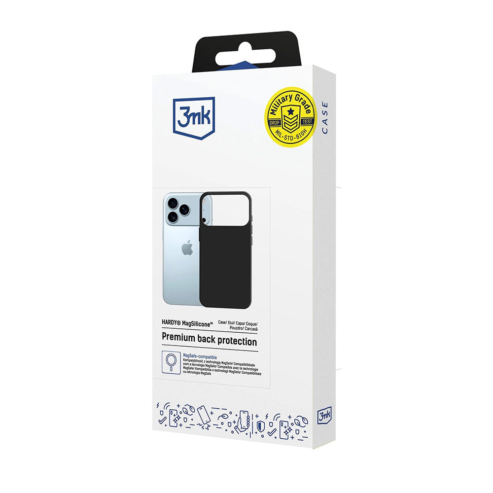 MagSafe cover til Apple iPhone 17 Pro, 3MK, Hardy, Sort