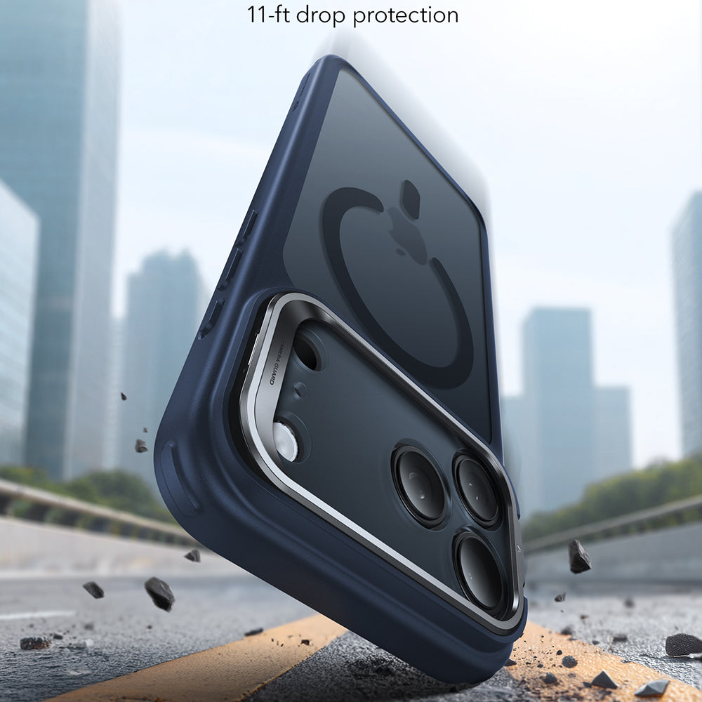 MagSafe cover til Apple iPhone 17 Pro, ESR, Classic Hybrid Kickstand, Satinblå