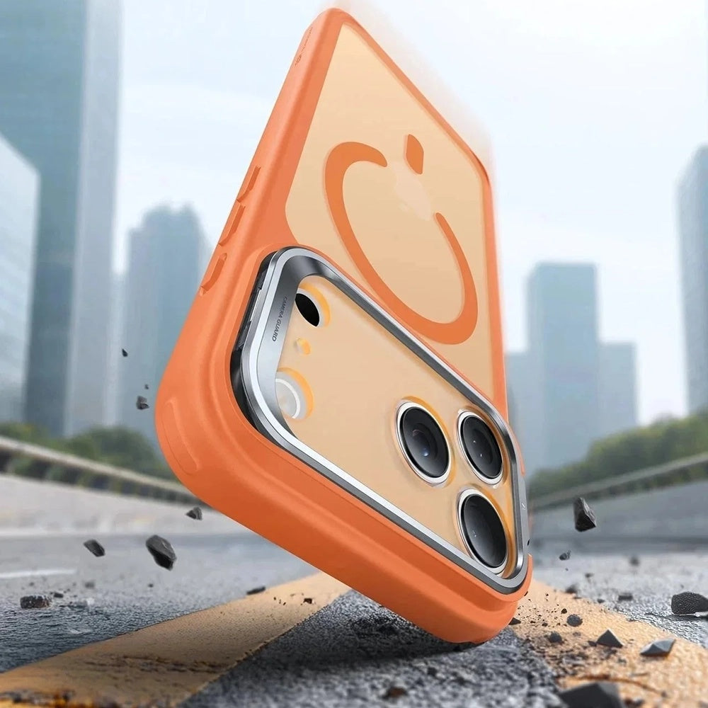 MagSafe cover til Apple iPhone 17 Pro, ESR, Classic Hybrid Kickstand Slide, Satin Orange