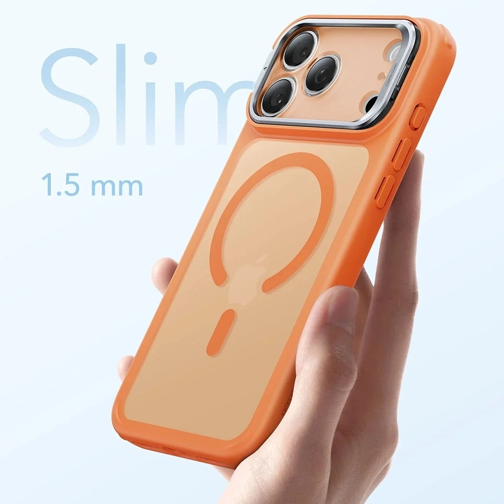 MagSafe cover til Apple iPhone 17 Pro, ESR, Classic Hybrid Kickstand Slide, Satin Orange