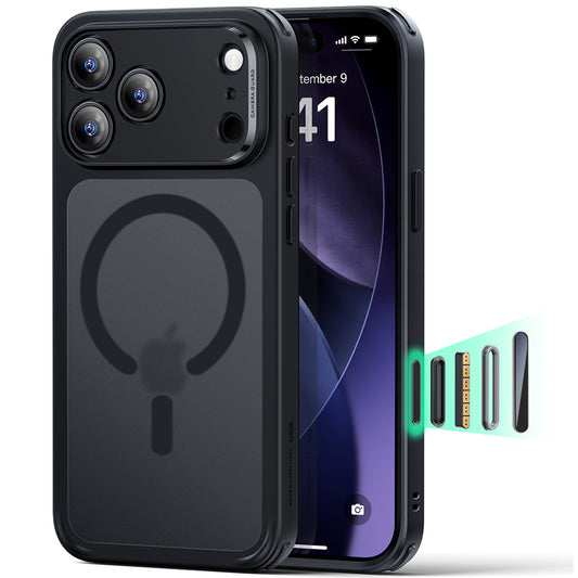 MagSafe cover til Apple iPhone 17 Pro, ESR, Classic Hybrid, Satin Sort