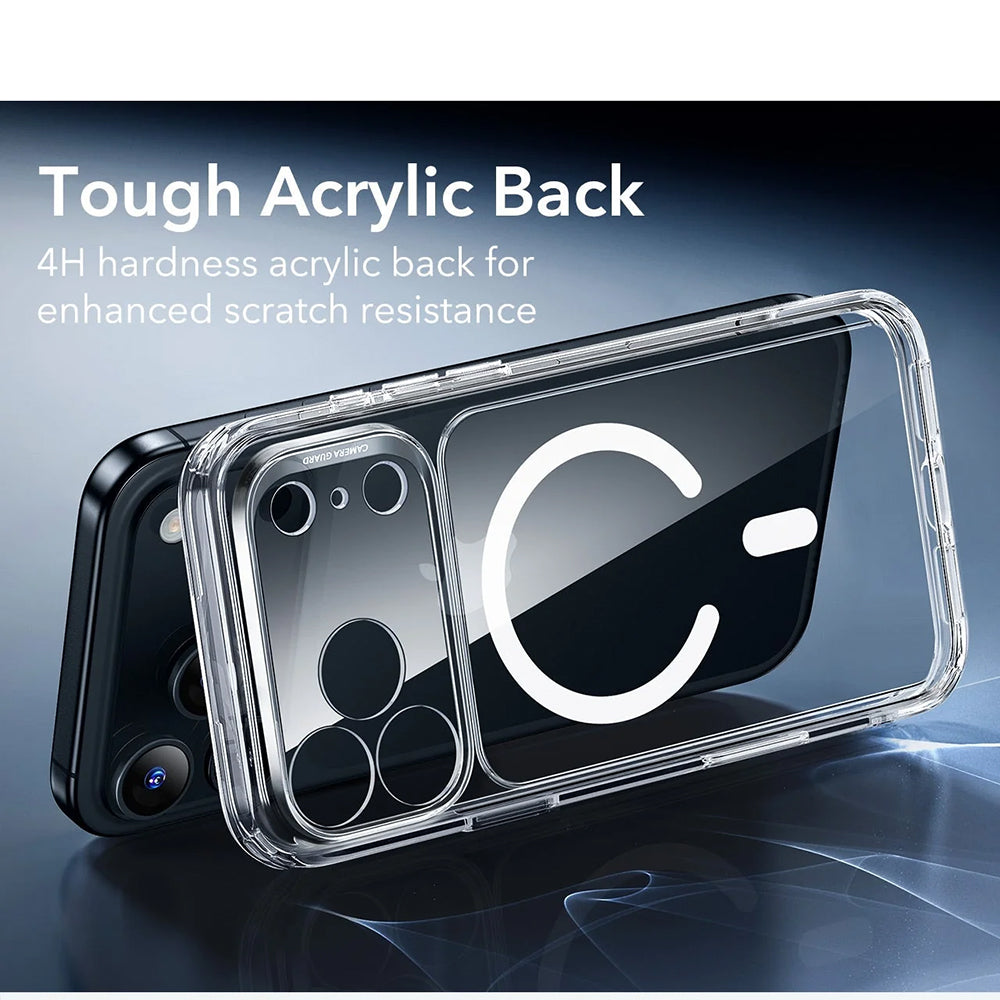 MagSafe cover til Apple iPhone 17 Pro, ESR, Classic Hybrid, Transparent