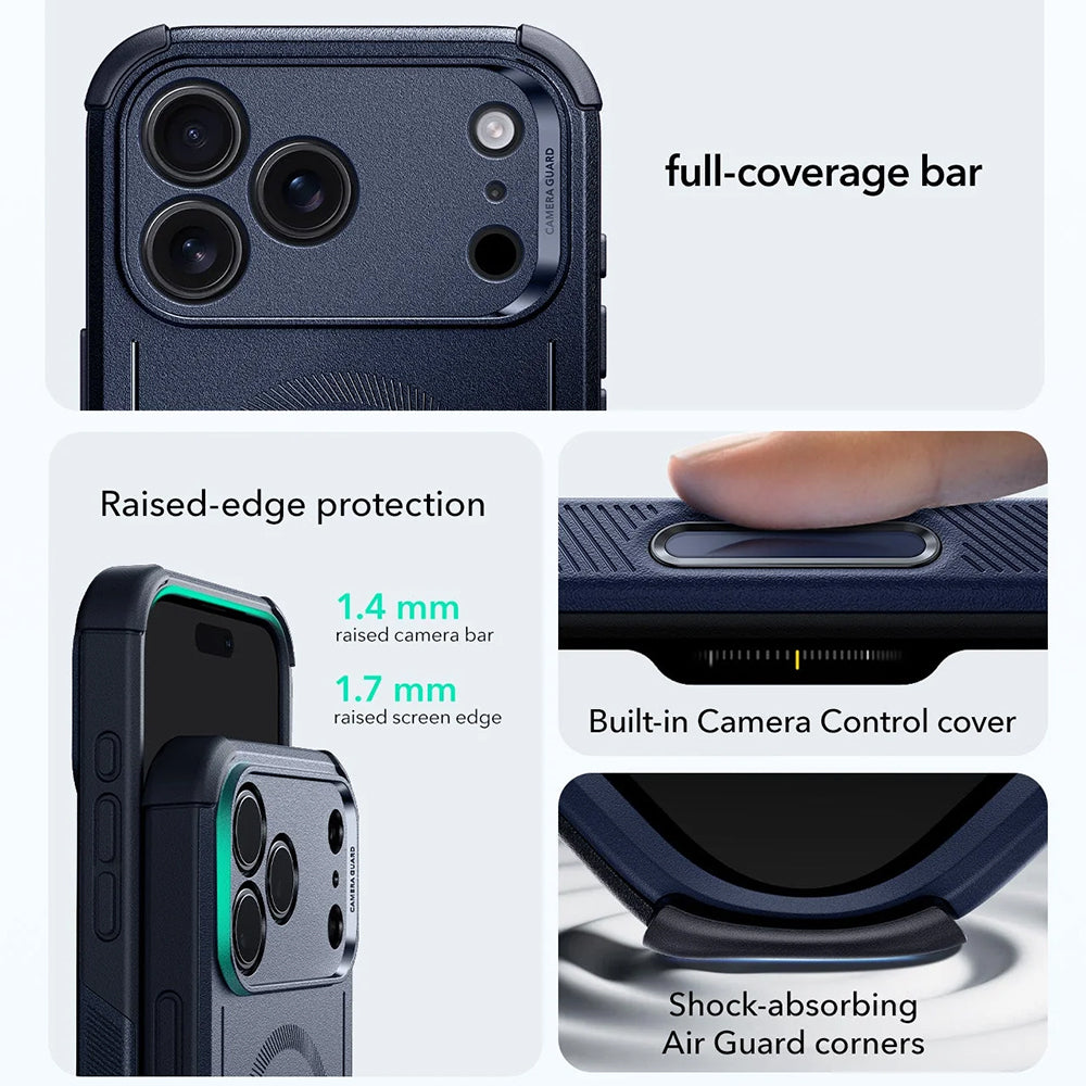 MagSafe cover til Apple iPhone 17 Pro, ESR, Cyber, Blå
