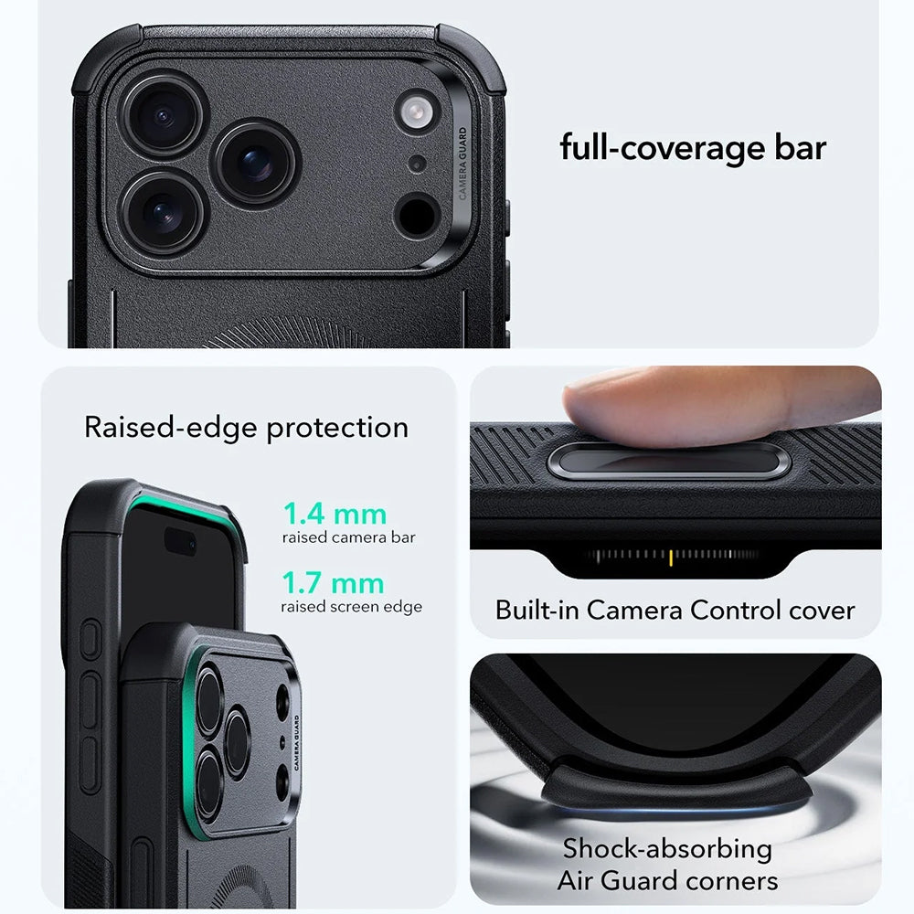 MagSafe cover til Apple iPhone 17 Pro, ESR, Cyber, Sort