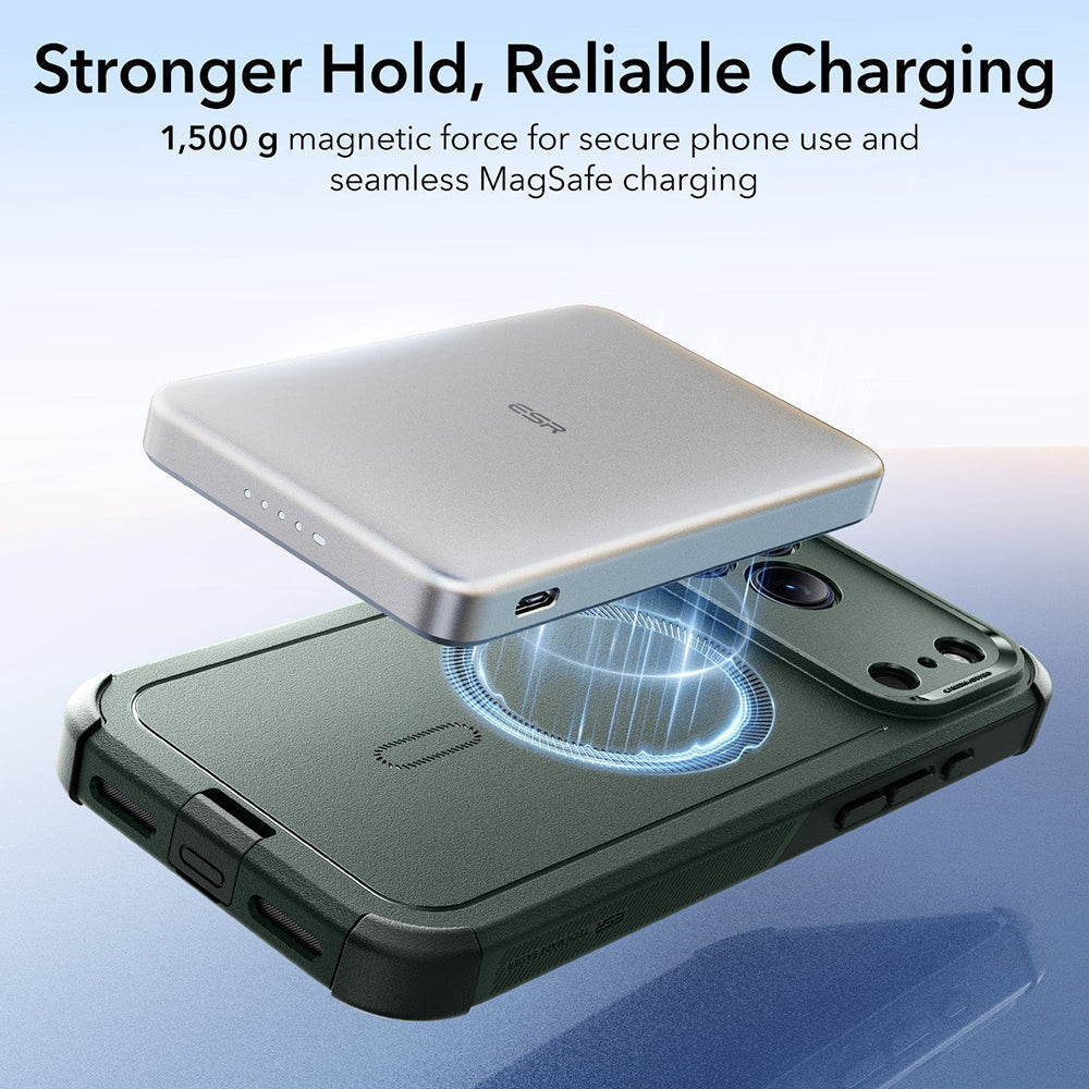 MagSafe cover til Apple iPhone 17 Pro, ESR, Cyber, Grøn