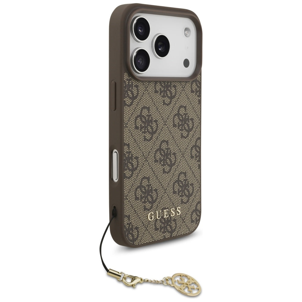 MagSafe cover til Apple iPhone 17 Pro, Guess, 4G Charm Cradle, Brun
