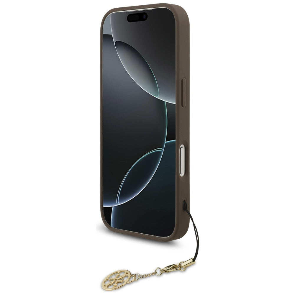 MagSafe cover til Apple iPhone 17 Pro, Guess, 4G Charm Cradle, Brun