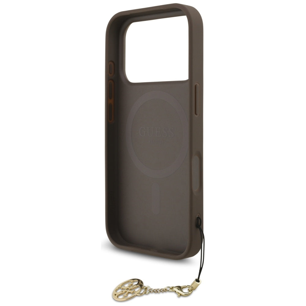 MagSafe cover til Apple iPhone 17 Pro, Guess, 4G Charm Cradle, Brun
