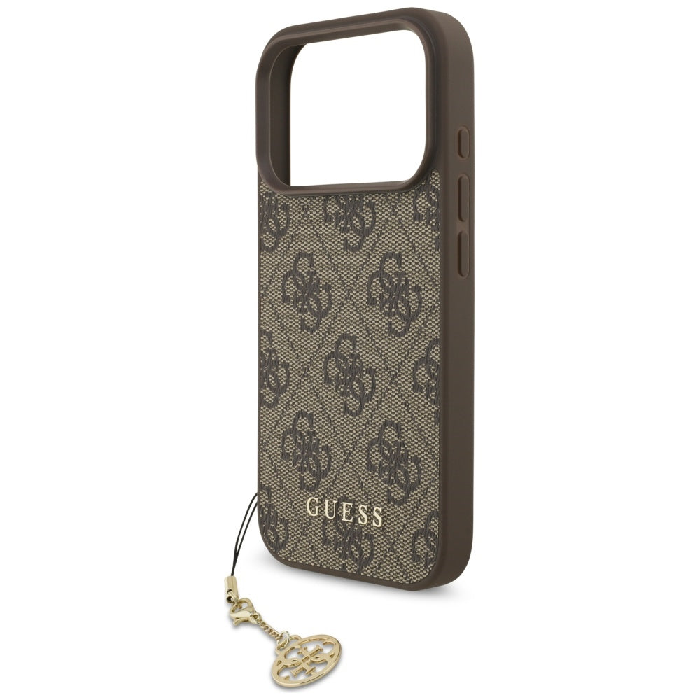 MagSafe cover til Apple iPhone 17 Pro, Guess, 4G Charm Cradle, Brun
