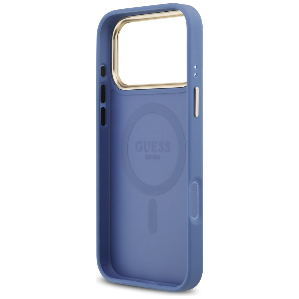MagSafe cover til Apple iPhone 17 Pro, Guess, 4G Classic, Blå
