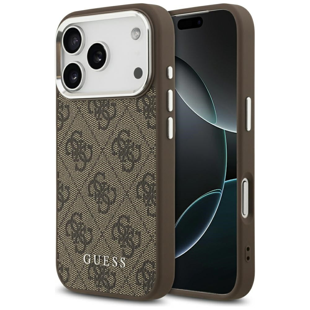 MagSafe cover til Apple iPhone 17 Pro, Guess, 4G Classic Logo, Brun