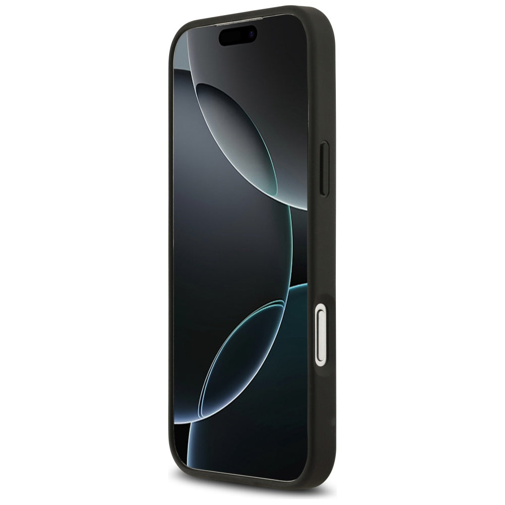 MagSafe Case for Apple iPhone 17 Pro, Guess, 4G Flowers Print, Black