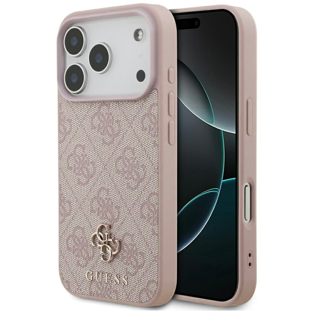 MagSafe cover til Apple iPhone 17 Pro, Guess, 4G Small and Classic Logo, Pink