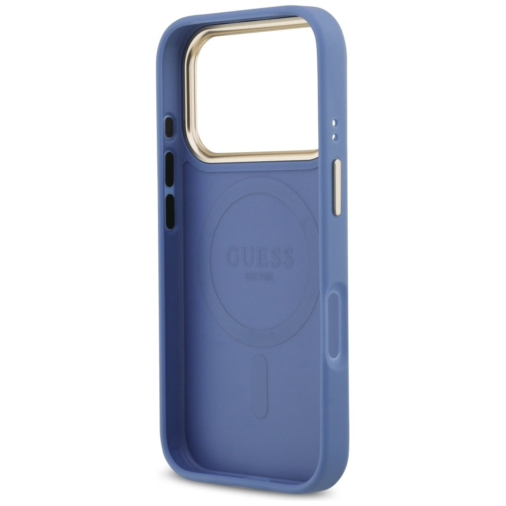 MagSafe cover til Apple iPhone 17 Pro, Guess, 4G Stripe, Blå