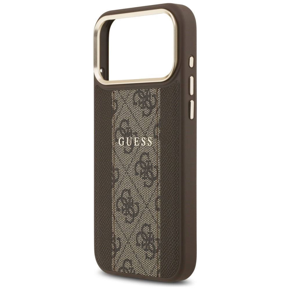 MagSafe cover til Apple iPhone 17 Pro, Guess, 4G Stripe, Brun