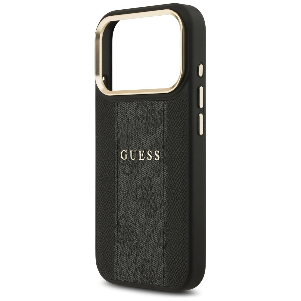 MagSafe Case for Apple iPhone 17 Pro, Guess, 4G Stripe, Black