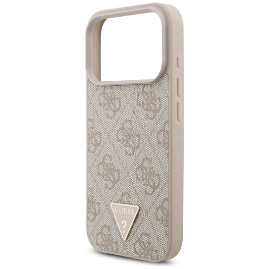 MagSafe cover til Apple iPhone 17 Pro, Guess, 4G Triangle Logo med perlerem, Pink