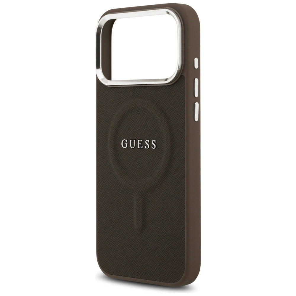 MagSafe cover til Apple iPhone 17 Pro, Guess, Classic Logo, Brun