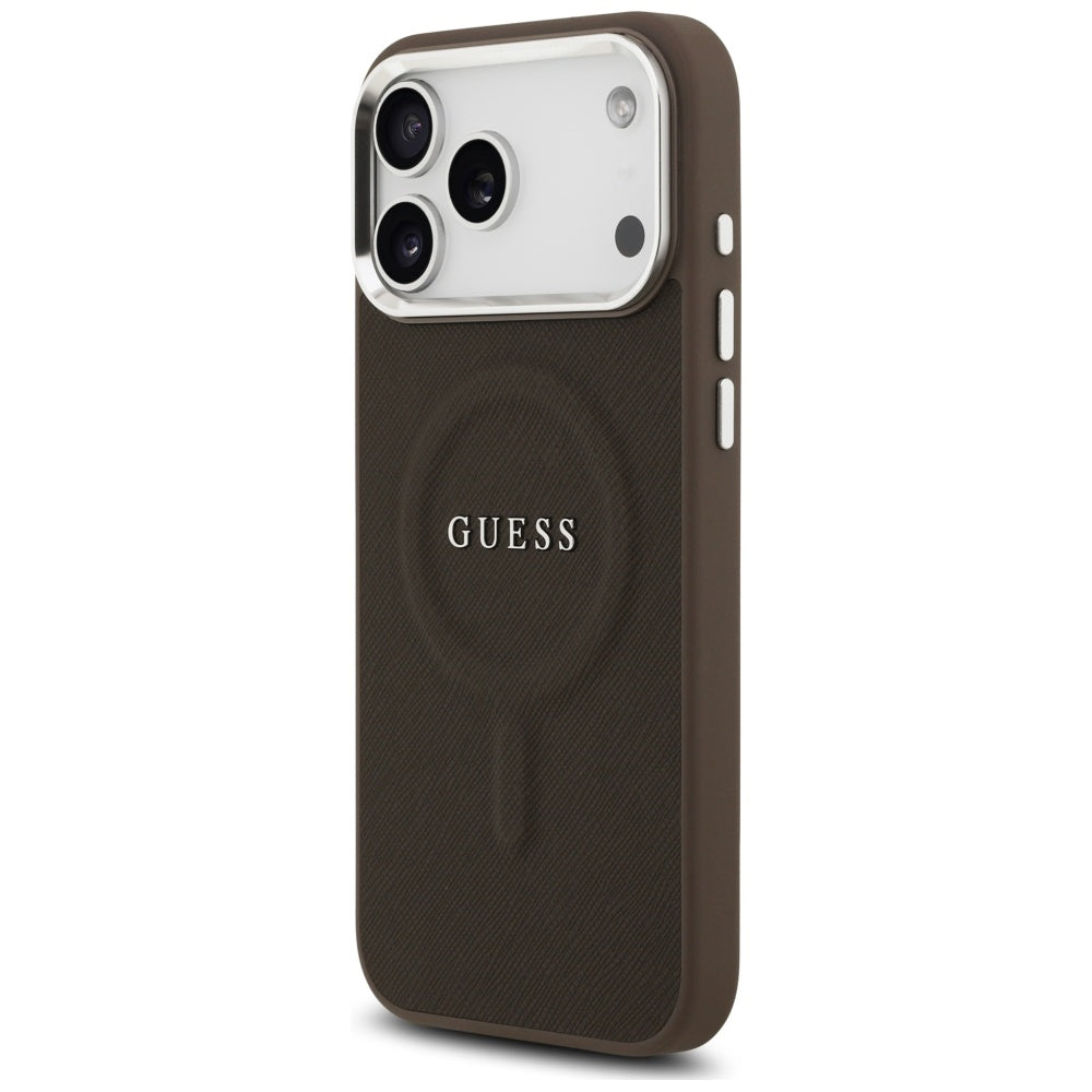 MagSafe cover til Apple iPhone 17 Pro, Guess, Classic Logo, Brun