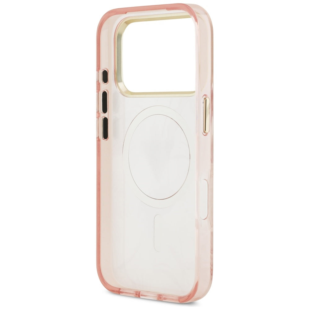 MagSafe cover til Apple iPhone 17 Pro, Guess, Jungle Tonal Triangle, Pink