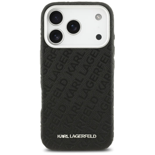 MagSafe cover til Apple iPhone 17 Pro, Karl Lagerfeld, FW Stamped Karl, Sort