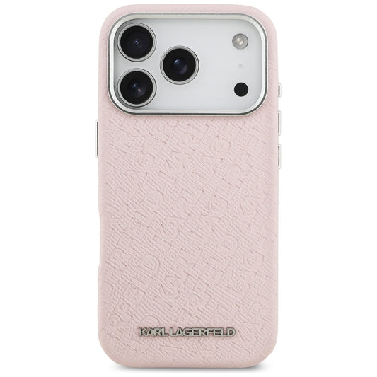 MagSafe cover til Apple iPhone 17 Pro, Karl Lagerfeld, FW Stamped Karl, Pink