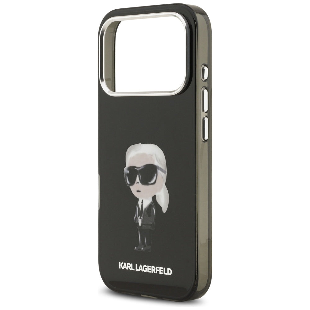 MagSafe cover til Apple iPhone 17 Pro, Karl Lagerfeld, IML Aquarelle Karl Ikonik, Sort