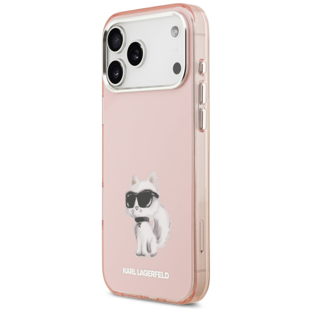 MagSafe cover til Apple iPhone 17 Pro, Karl Lagerfeld, IML Aquarelle Logo Choupette, Pink