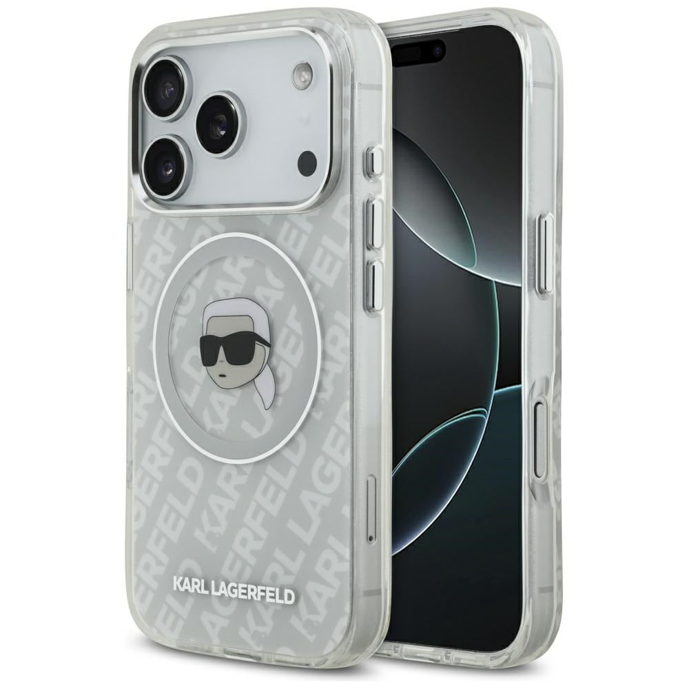 MagSafe cover til Apple iPhone 17 Pro, Karl Lagerfeld, IML Karl's Head, Grå