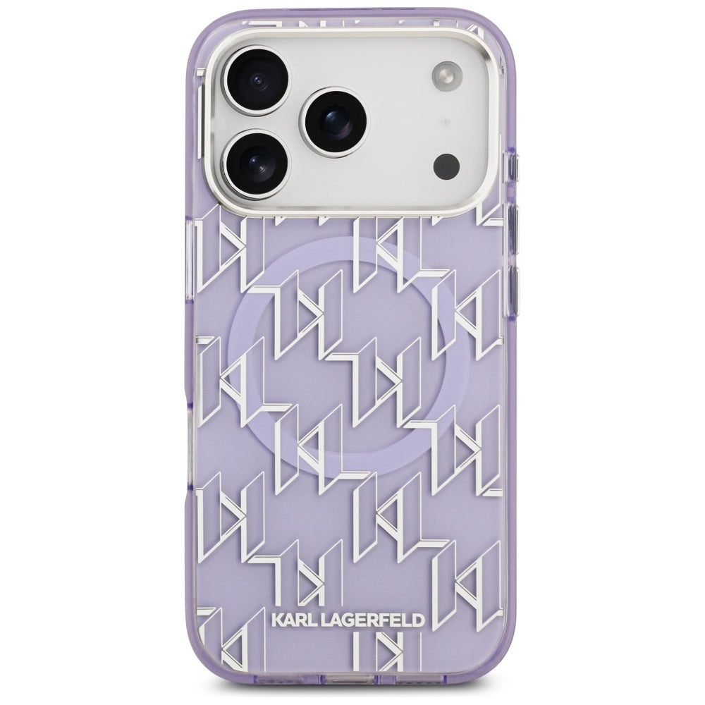 MagSafe cover til Apple iPhone 17 Pro, Karl Lagerfeld, IML KL Monogram, Lilla