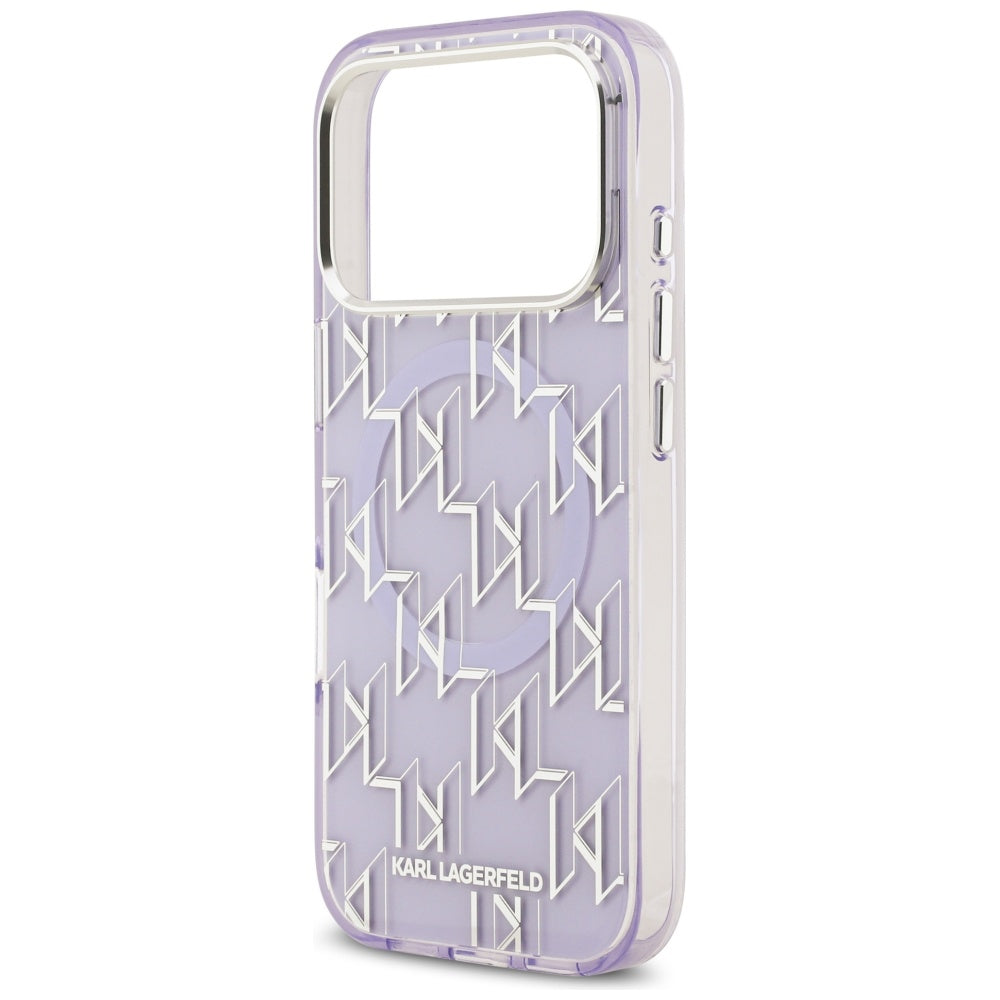 MagSafe cover til Apple iPhone 17 Pro, Karl Lagerfeld, IML KL Monogram, Lilla