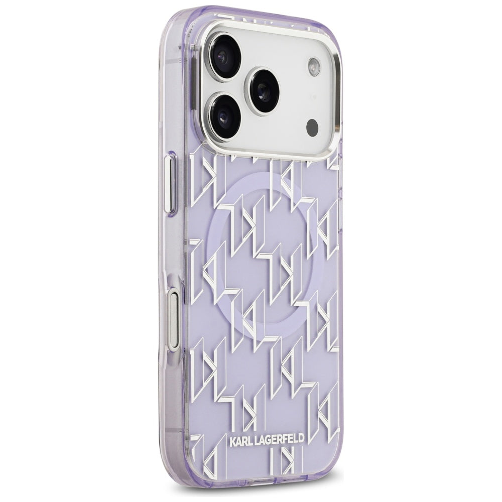 MagSafe cover til Apple iPhone 17 Pro, Karl Lagerfeld, IML KL Monogram, Lilla