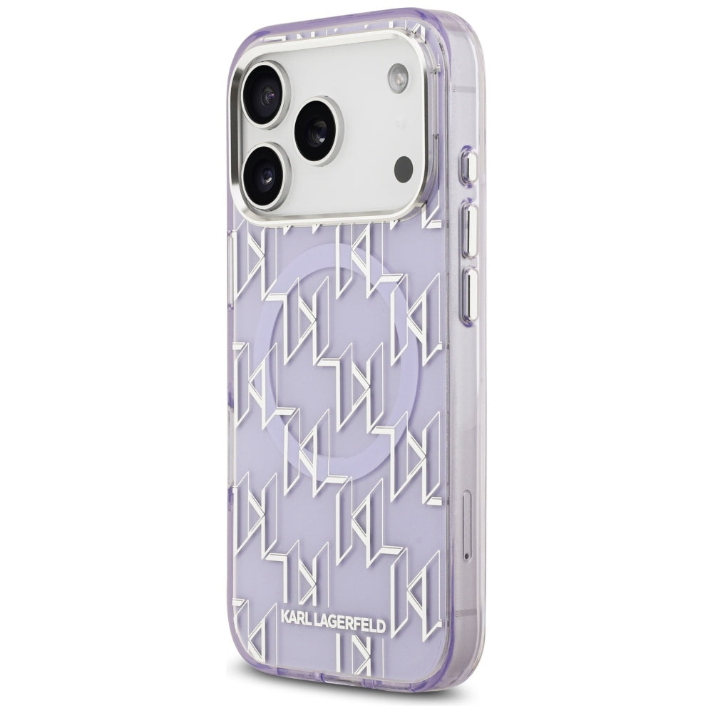 MagSafe cover til Apple iPhone 17 Pro, Karl Lagerfeld, IML KL Monogram, Lilla