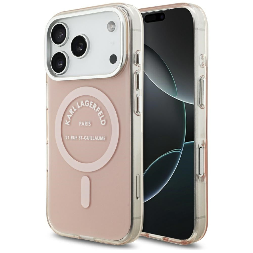 MagSafe cover til Apple iPhone 17 Pro, Karl Lagerfeld, IML Logo RSG, Pink